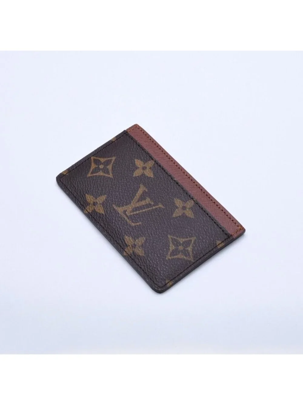 Louis Vuitton Porte Cartes Simple Card Case Monogram Canvas Brown